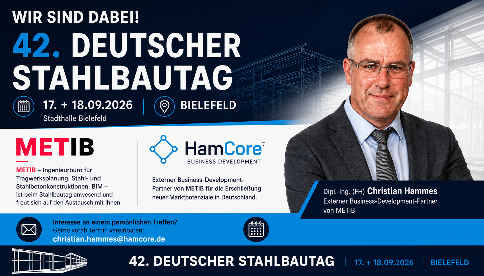 42. Deutscher Stahlbautag 2026 in Bielefeld